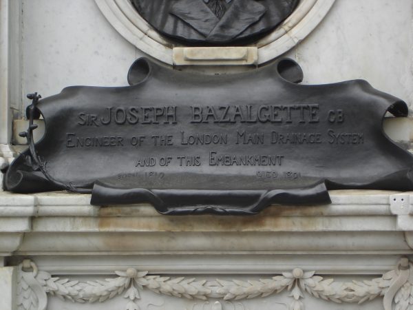 GBS Bazalgette statue base