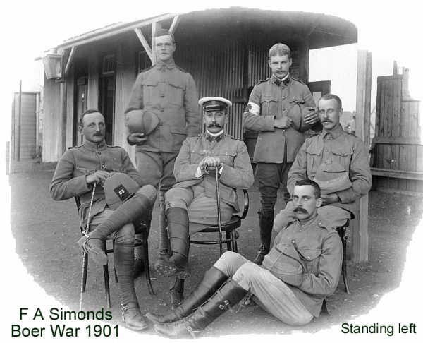 Taken in 1901 in South Africa. These must be the Officers of the Berkshire Volunteers / Berkshire Yeomanry. I have others from this regiment and period.
